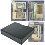 Set, banknotes of the Second Republic (1926 - 1936) in a clasper (approx. 21 pieces).