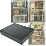 Set, Polish and European banknotes in a clasper (about 136 pieces) - including PMG.