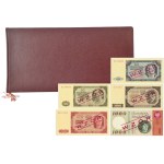 Set, 1948 and 1965 patterns (5 pcs.) in album