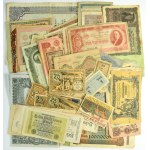 Lot of Russian and German banknotes