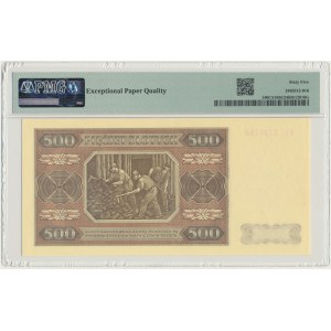 500 Gold 1948 - MODEL - CC - PMG 65 EPQ.