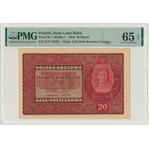 20 Marks 1919 - 2nd CP Series - PMG 65 EPQ