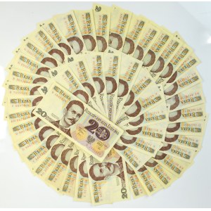 Set, 20 gold 1982 (approx. 48 pcs.)