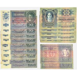 Austria, set 10-20 Kronen 1904-15 (16 pcs.)