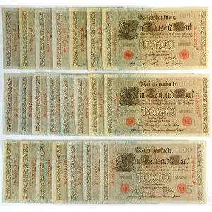 Germany, set of 1.000 Mark 1910 (22 pcs.)