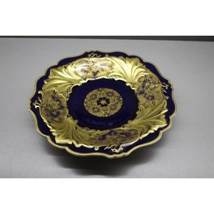 Ornamental plate cobalt Weimar Cobalt