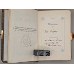 SONGBOOK IN A UNIQUE BINDING - METAL BADGE IN THE INSIDE COVER. BERLIN 1911[ BRANDENBURG PROVINCE: GORZOW WLK., KOSTRZYN ON ODER].
