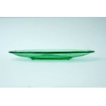 Glass platter , Futerko - HSG Ząbkowice - E. Trzewik-Drost - green