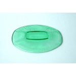 Glass platter , Futerko - HSG Ząbkowice - E. Trzewik-Drost - green