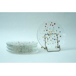 6 glass plates , "Asteroid" - HSG Ząbkowice - J.S. Drost