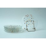 6 glass plates , "Asteroid" - HSG Ząbkowice - J.S. Drost