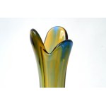 Glass vase , "Rotterdam" with a streak - HSG Ząbkowice - B. Kupczyk