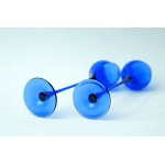 2 gobelets en verre - HS Sudety - Z. Horbowy - 31 cm