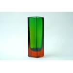 Cubist glass vase - HS Sudety - Zbigniew Horbowy