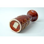 Vase en céramique - dessin GD/74 - Bolesławiec - avec étiquette