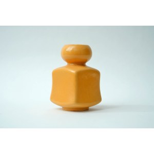 Ceramic vase - Boleslawiec - B. Wolanin - yellow