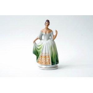 Figurine en porcelaine, Dame en robe - Steatite Katowice - Z. Buksowicz