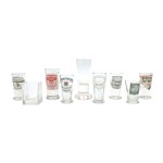 Advertising glasses of liquor factories 58 pieces(19th-20th century).