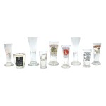 Advertising glasses of liquor factories 58 pieces(19th-20th century).