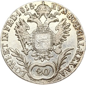 Austria 20 Kreuzer 1815 B