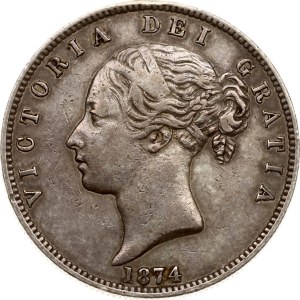 Gran Bretagna 1/2 Corona 1874