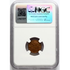 Lithuania 1 Centas 1936 NGC MS 62 RB