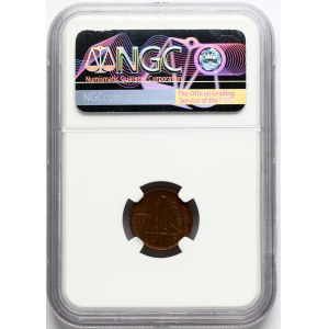 Lituania 1 Centas 1936 Doppio dado rovesciato NGC MS 62 RB