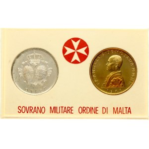 Ordine di Malta 10 Grani e 9 Tari 1972 Insieme di 2 monete