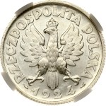 Poland 2 Zlote 1924 Paris NGC UNC DETAILS