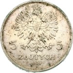 Poland 5 Zlotych 1930 W November Uprising