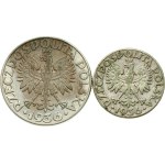 Poland 2 & 5 Zlotych 1936 Gdynia Seaport Lot of 2 coins