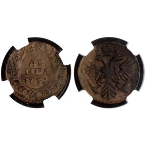Russland Denga 1731 NGC XF 40 BN