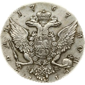 Russia Rouble 1767 СПБ-АШ PCGS XF Detail