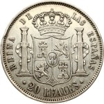 Spain 20 Reales 1864