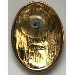 Kolczyki vintage w kolorze bursztynowo złotym, marki NAPIER (USA)
