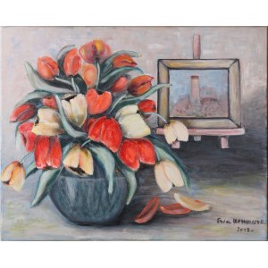 Kowalczyk Ewa, Tulips in a Vase.