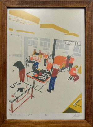 Jacek Machowski, Printmakers night 25.01.2025, 2025,