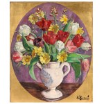 André Léon VIVREL (1886-1976), Bouquet of flowers in a vase, 1934