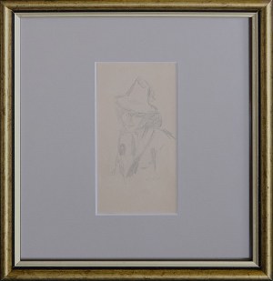 Hanna RUDZKA-CYBISOWA (1897 - 1988), Portret kobiety w kapeluszu