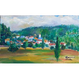 Jeanne BESNARD-FORTIN (1892 - 1978), Landscape from the South of France, ca. 1940.