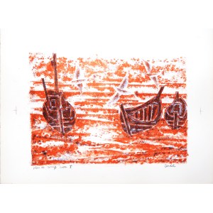 Gabriel ZENDEL (1906 - 1992), Boats on the Red Sea