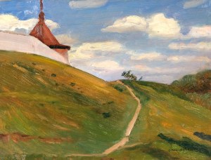 Siergiej I. NIKIFOROW (1920 - 2005), Pejzaż z zamkiem
