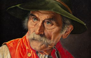 Franz Xavier Wölfle (1887 - 1972), Mężczyzna z fajką, około 1930
