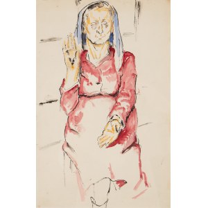 Maria Melania Mutermilch Mela Muter (1876 Varšava - 1967 Paříž), Ženská postava se zdviženou pravou rukou, 40. léta 20. století.