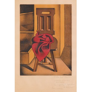 Henryk Berlewi (1894 Warsaw - 1967 Paris), Chair with red drapery, 1950-1953