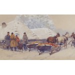 Adam Setkowicz (1879 Krakow - 1945 Krakow), Winter Landscape