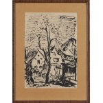 Maria Hiszpanska-Neumann (1917 Warsaw - 1980 Warsaw), Landscape from Nowa Ruda, 1946