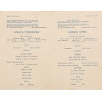 Jadwiga Salomea Hładki-Wajwódowa (1904 - 1944 ), Menu z pokładu Transatlantyku M/S Piłsudski (Śląsk Cieszyński), 1939