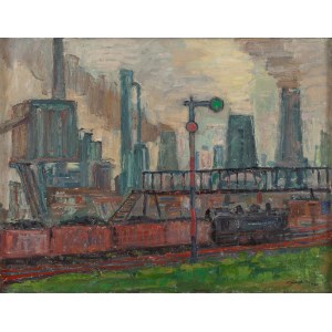 Tadeusz Kurek (1907-1974), Průmyslová krajina, 1970