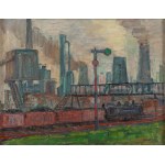 Tadeusz Kurek (1907 - 1974), Pejzaż industrialny, 1970